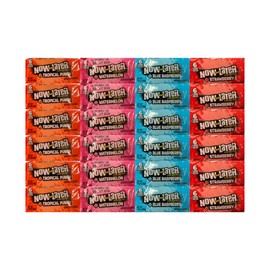 Generic Now and Later Taffy Candy, 6 Blue Raspberry, 6 Tropical, 6 Watermelon, 6 Strawberry, Candy for All Occasions - 0.93 Ounce, 24 Pack