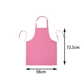 DWUENT Aprons for Cooking Chef Apron, Adult Women Unisex, Pink 58x72cm, Durable Comfortable Front Pocket Washable for Kitchen Baking Restaurant Crafting