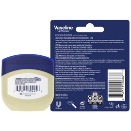 Vaseline Cocoa Butter Healing Jelly Travel-Size 6-Pack – Rich Moisturizing Ointment, Skin Protectant for Soothing Cracked, Dry Skin, 1.75 Oz Ea
