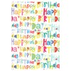 ARKRAFT 3 Sheets of Wrapping Paper XXL Happy Birthday (18-9094)