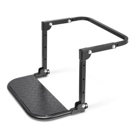 ‎DNA MOTORING Folding Tire Step Adjustable Mounted Step for Car Pickup Truck SUV RVs, Heavy Duty, Fit Most Tire from 9'' to 13'', Max Capacity 330 lbs, TOOLS-00297