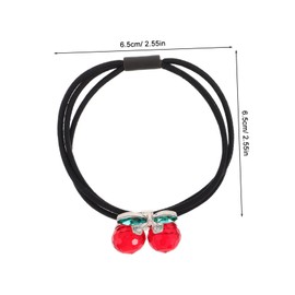 Ipetboom Crystal Cherry Hair Ties Fashionable Elastics Ponytail Holder Style Hair Accessories Hairstyles Accessories For Women Girls And Teens