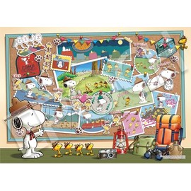 Epoch Inc. 500 Piece Jigsaw Puzzle Peanuts Snoopy Beagle Scout (15.0 x 20.9 inches (38 x 53 cm) 06-708s 06-708s with glue and spatula with tickets EPOCH