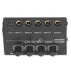 4 Channel Mixer Black Ultra Low Noise 4 Channel Compact