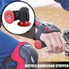 2Pcs Black-Red Bicycle Bar End Plugs, Bike Handlebar End Caps