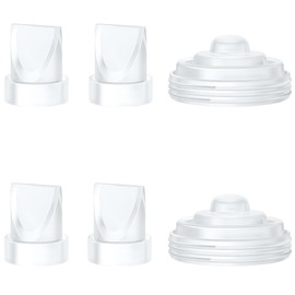 4PCS Duckbill Valves & 2PCS Diaphragm Compatible with Momcozy M5 Wearable Breast Pump, Replacement Pump Parts Accessories Compatible for M5 Momcozy, Not Original Mom Cozy Accessories