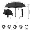 DDUP Travel Windproof Umbrella, Wind Resistant Compact Travel Folding Umbrellas,