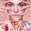 Beainfir 500-piece nail tip set, French artificial fake art nail