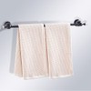 WOLIBEER Crystal Bathroom Hardware, Black 24 Inch Towel Bar Set