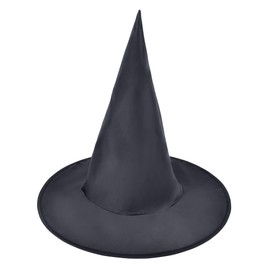 Bristol Novelty BH231 Witch Hat Satin Child, Girls, Black, One Size