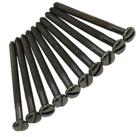 Black Nickel Long Electrical Socket Switch Screws (10, 50mm)