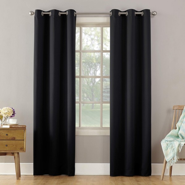 Sun Zero Becca Energy Efficient Grommet Curtain Panel, 40" x