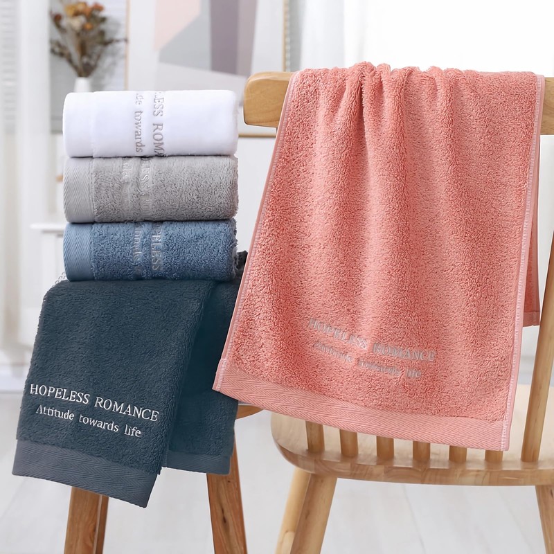 DDSColour 100% Ring-Spun Cotton Hand Towels for Bathroom Set of