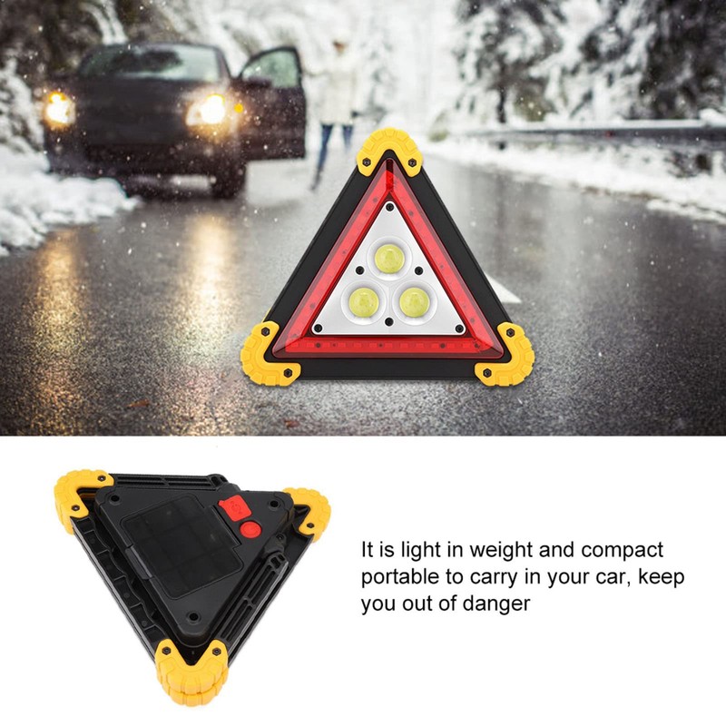 Triangle Sign,30W Multifunction Car Breakdown Emergency Safety Triangle Stop Sign