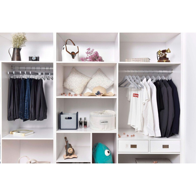 Quality Wooden Hangers - Slightly Curved Hanger Set of 10-Pack