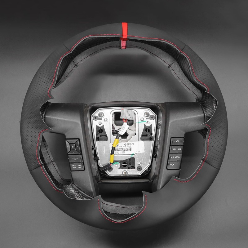 MEWANT Car Steering Wheel Cover for Ford F-150 (Raptor) 2009-2015