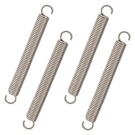 GUNGY Extension Spring 100 mm Tension Spring With Dual Hook in 304 Stainless Steel OD 10 mm Wire Diameter 1.6 mm Max Load 8 kg 1.6 x 10 x 100 mm 4 Pcs
