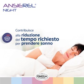 ANSIEREL NIGHT® Melatonina e Glicina - Diminuisce i Risvegli Notturni, Assorbimento e Addormentamento Rapido, Maggiore Qualità del Sonno • GUSTO FRUTTI DI BOSCO • 30 BUSTINE OROSOLUBILI • INPHA 2000