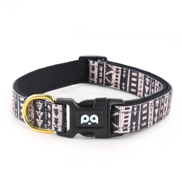 QQPETS Reflective Dog Collar with Soft Neoprene Padded Breathable Nylon