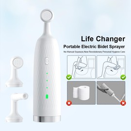 Portable Bidet for Personal Hygiene Care | UZMORE Travel Bidet | Rechargeable Compact Bidet Sprayer for Men&Women, Babycare | Handheld Bidet | Postpartum, Hemorrhoids