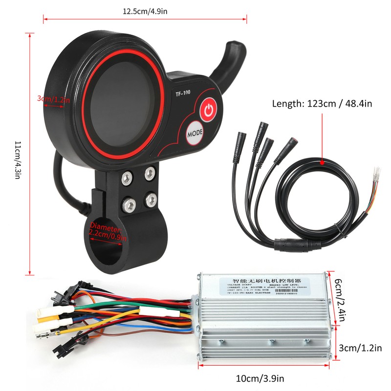 48V Aluminum Alloy Electric Scooter Brushless Motor Controller Intelligent with