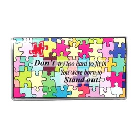 2 Year Pocket Calendar Planner with Note Pad Awareness (Autism Puzzle, 2025-2026)