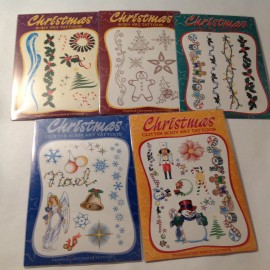 Highgate Products Vtg 1999 Highgate Products Temporary Body Art Tattoos NOS Lot of 5 Christmas