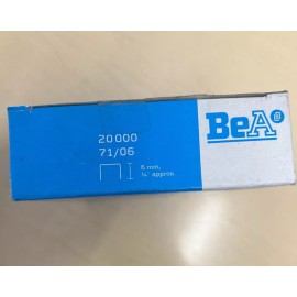 BeA Galvanized Upholstery Staples 3/8” Crown 1/4” Long Box Of 20,000 71/06 6mm