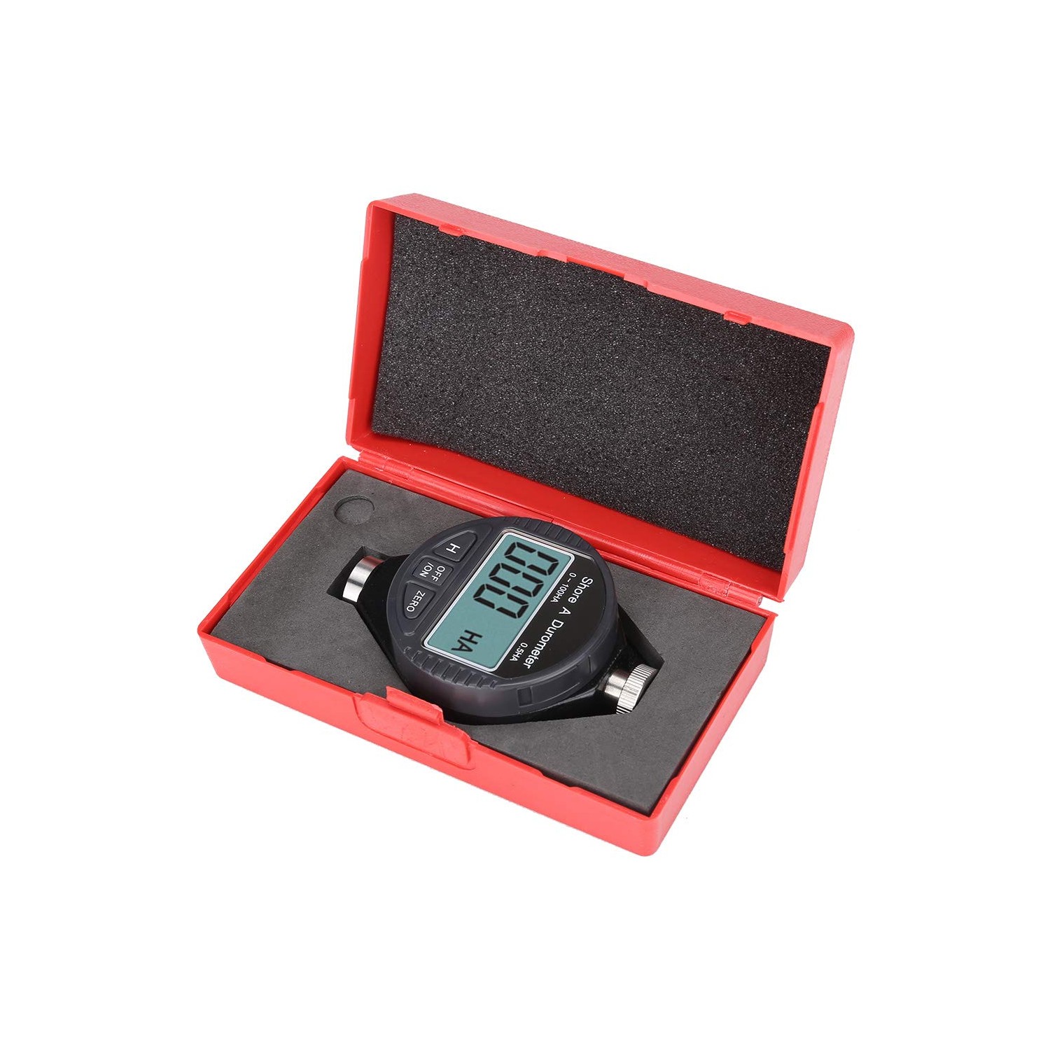 Produktbild von Telituny Digitales Durometer Shore A – Härteprüfer 0-100° Mit LCD, Für Gummi, Kieselgel & Reifen