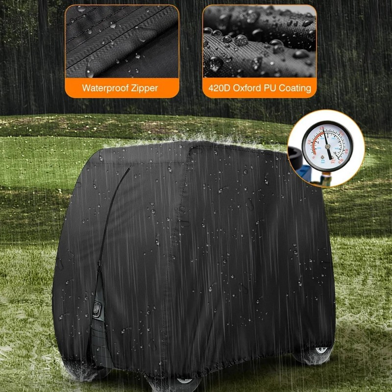 The Perfect Part 4 Passenger Golf Cart Cover Waterproof Enclosure