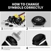 FILN 19mm Momentary Push Button Switch - 2Pcs, Black Plated