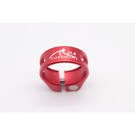 Super Light Aluminium Bicycle Seat Clamp Saddle Clamp 31.8 mm (Red)