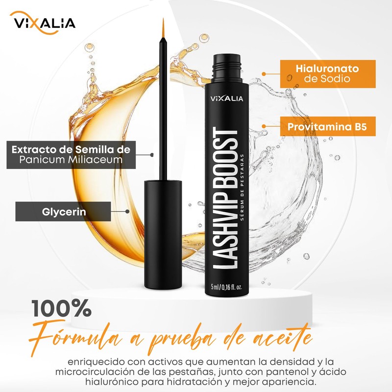 Vixalia LashVip Boost Eyelash Growth Serum 5ml Longer Strong and