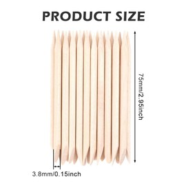 200PCS Orange Sticks for Nails,Cuticle Sticks and Orange Sticks, Cuticle Pusher Sanding Sticks with Double Sided,Nail Swatch Stick for Remover Manicure Pedicure Tool