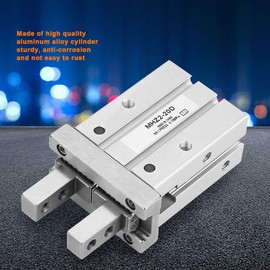 Jadeshay Gripper Pneumatic Cylinder, MHZ2-20D 20 mm Parallel Gripper, Steel Parallel Pneumatic Double Acting Parallel Gripper Cylinder with Bore