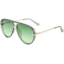 Gafas de sol con protección UV400 Metal extragrande para hombre y mujer Lentes color caramelo para deportes al aire libre y conducción