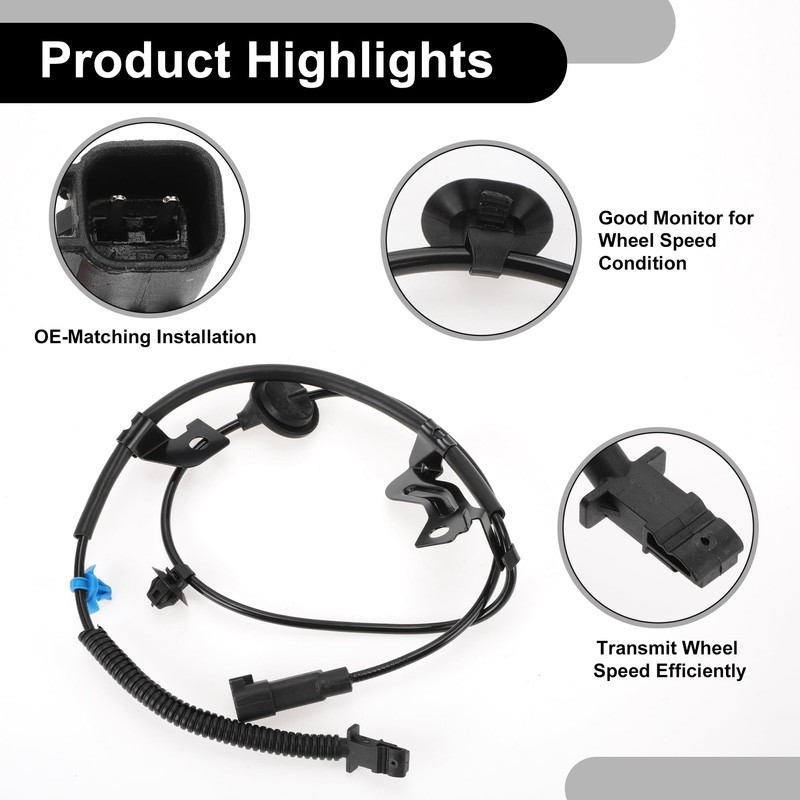 Partuto ABS Wheel Speed Sensor Kit #5105064AB/5105064AA Rear Right ABS