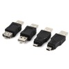Zerone USB OTG Micro Mini USB2.0 Male to Female Adapter,