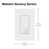 Lutron Maestro Vacancy Sensor Switch | 2-Amp, Single-Pole | MS-VPS2-AL