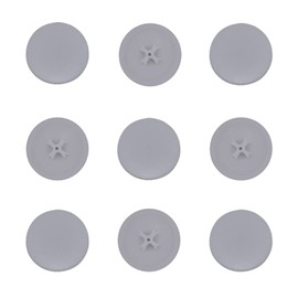 INCREWAY Snap-On Bifix Cover Caps, 200pcs Durable Plastic Screw Cover Caps Pozi Screw Cover Caps for Cabinet Wardrobe (Grey)