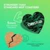 1 x Heart Coaster - Name Christian TRex Dinosaur Tyrannosaurus