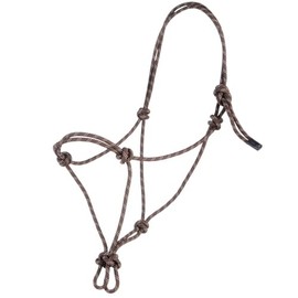 Tough 1 Horse Poly Rope Tied Halter, Black