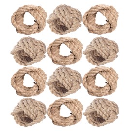 Alpha Living Home - Juego de 6 servilleteros náuticos para cosecha, Acción de Gracias, Navidad, decoración de fiesta, mesa de comedor, reuniones diarias, servilleteros a granel, natural