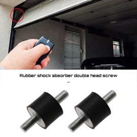 EMSea 4 Packs M8 Double Male Anti Vibration Rubber Mount Kit for Air Compressor Pump