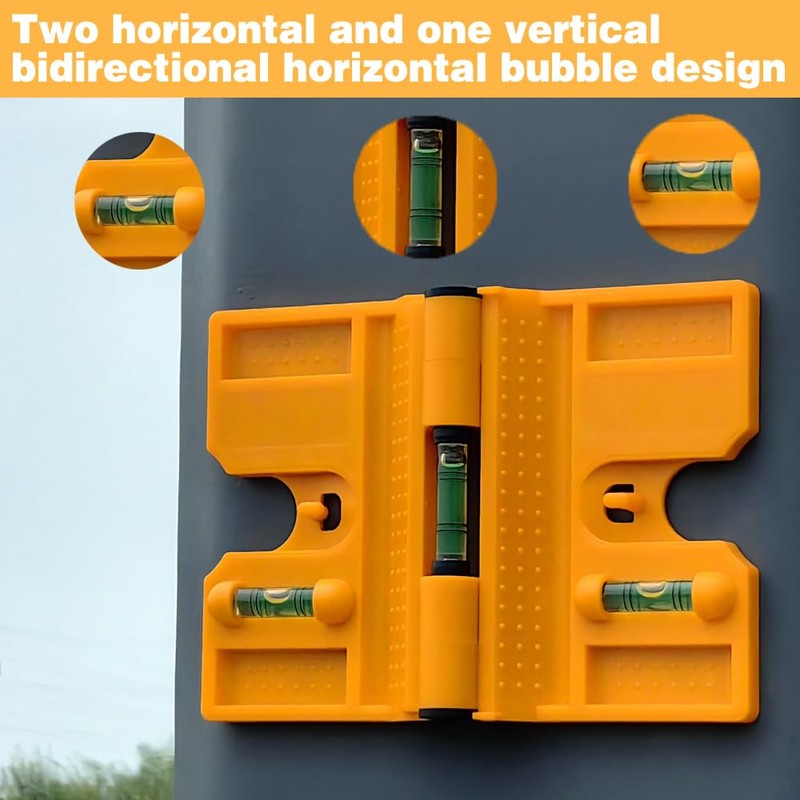 270 ° Foldable Column Level with Vertical Soft Magnet for