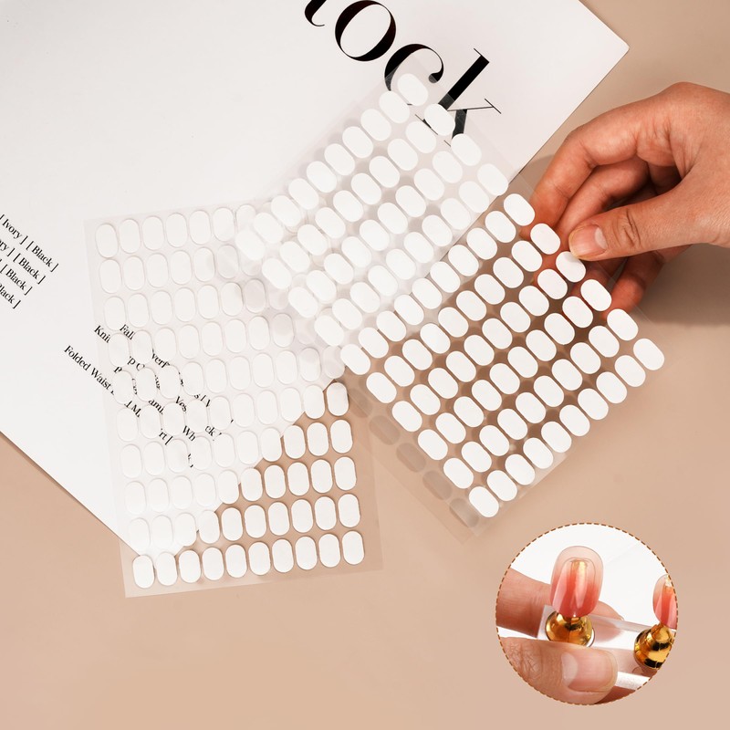 8 Sheets Double Sided Tape for Nails Display Double Sided