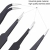 6 Pcs ESD Anti-Static Tweezer Set Tweezers Maintenance Tool Stainless
