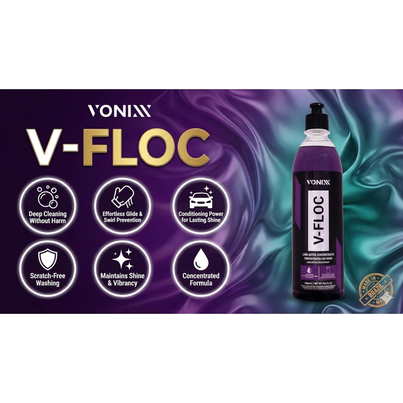 Vonixx V-Floc Concentrated Car Wash Soap - Ph-neutral - 1:400