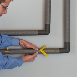 Tubolit DGS20038 Self Seal 2" IPS x 3/8" Foam Pipe Insulation - 84 Lineal Feet/Carton, Polyethylene