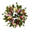 European Simulation Spring Wreath Artificial Flower Lintel Wreath Hanging Decoration